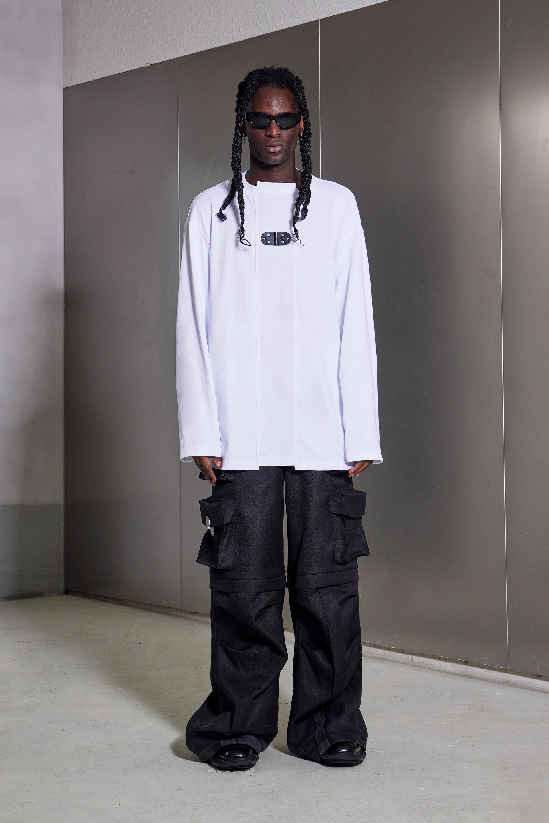 「JUNCTION」OFFSET CONSTRUCTION LONG SLEEVE T-SHIRT(men)