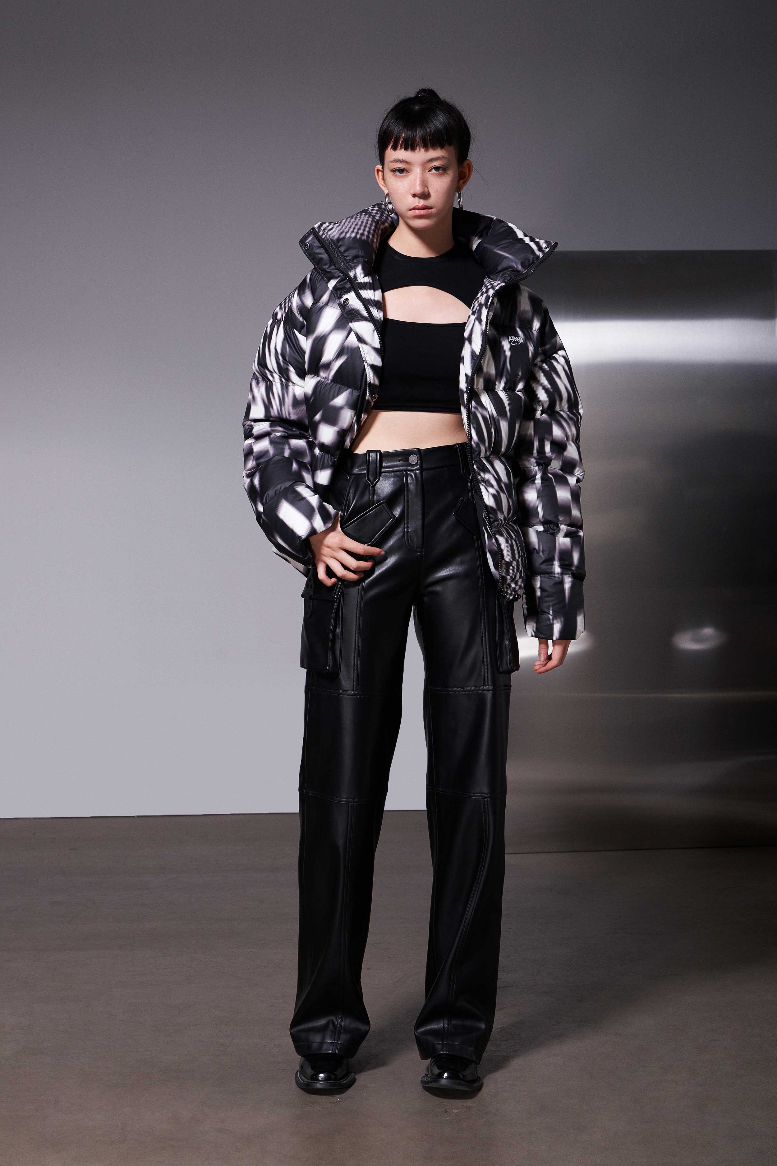 Irregular mosaic down jacket (women)